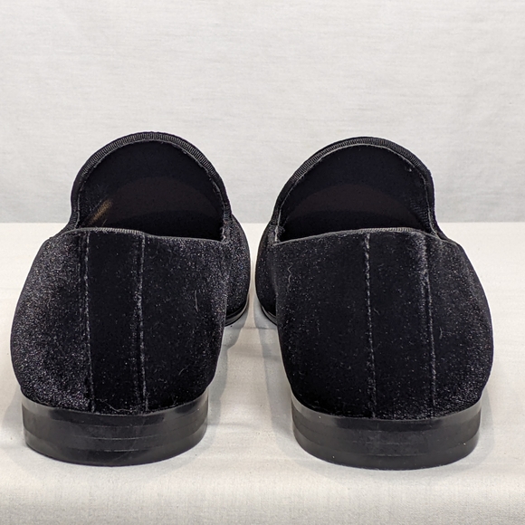 NEW Easy Strider Men’s Velvet Shoes Minimal Solid Slip-On Loafers Sz 10 Black - Picture 3 of 5